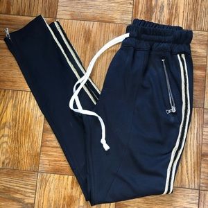 Navy/Gold Lifted Anchors track pants